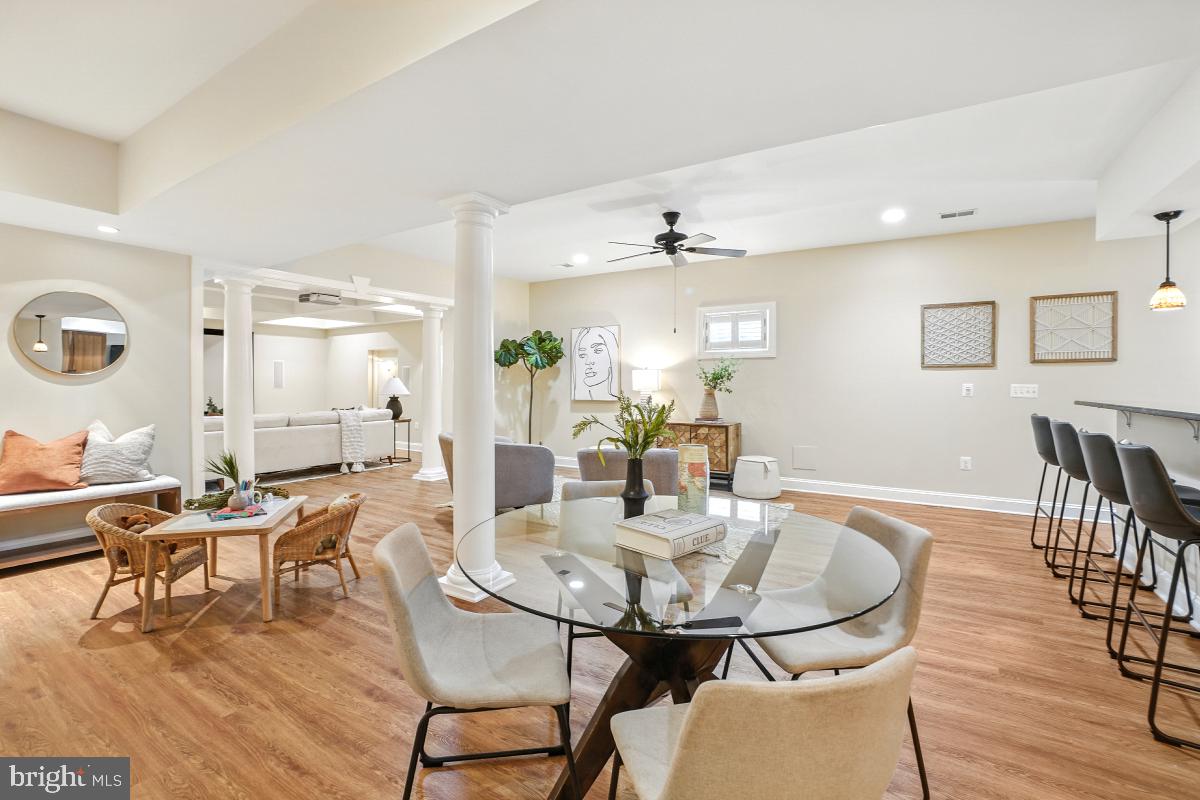 217 Talahi Road Southeast Vienna, VA 22180 - Photo 45 of 63 a view of a dining room with furniture and wooden floor