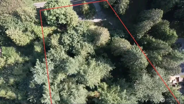 an aerial view of residential house with outdoor space