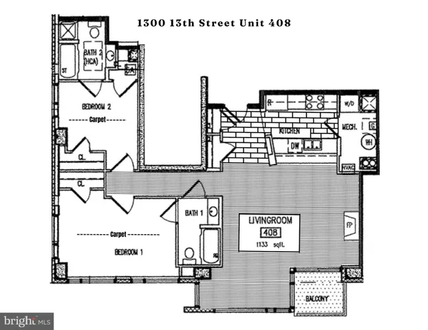 $695,000 | 1300 13th Street Northwest, Unit 408, Washington, DC 20005