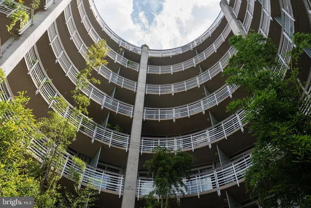 an aerial view of a building