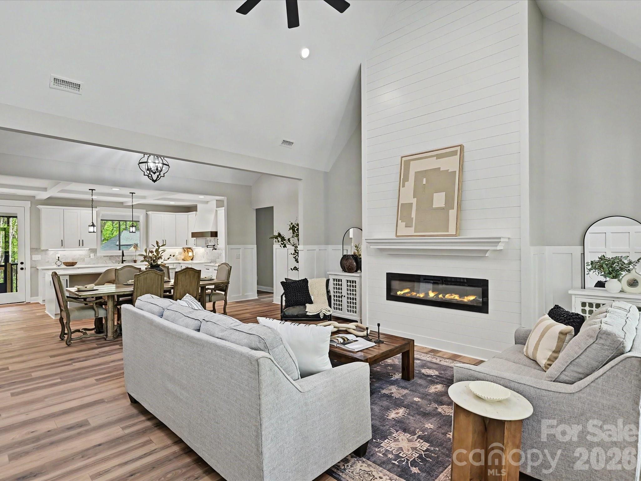 5310 West Liberty Hill Road York, SC 29745 - Photo 5 of 29 a living room with furniture and a fireplace