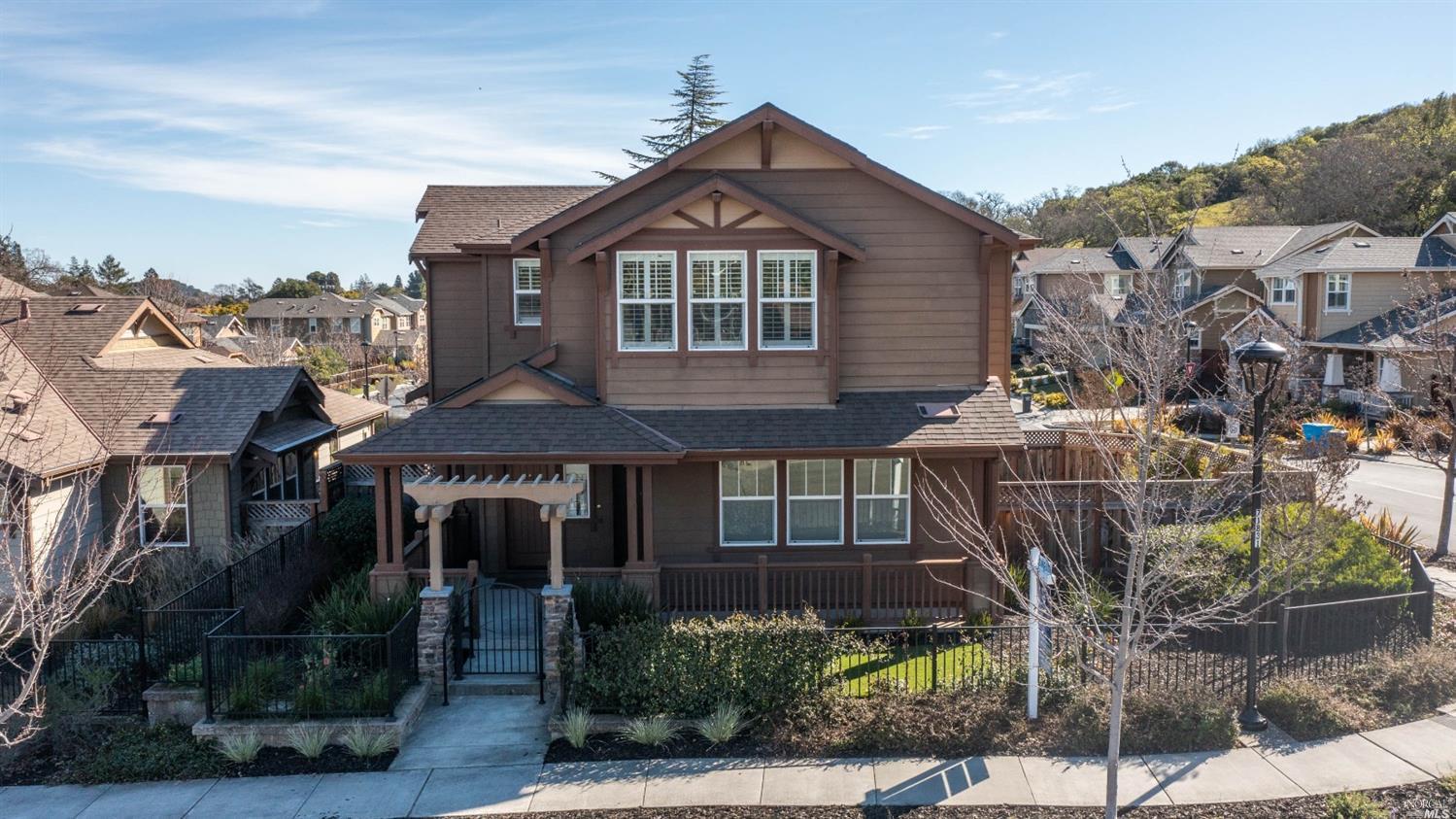 674 Canyon Road Novato, CA 94947 - Photo 1 of 1 a front view of a house with a garden