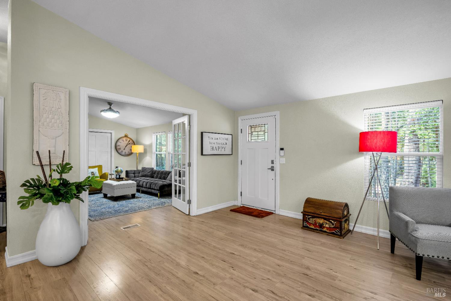 22945 Ridge Road Willits, CA 95490 - Photo 6 of 48 a living room with furniture and a potted plant