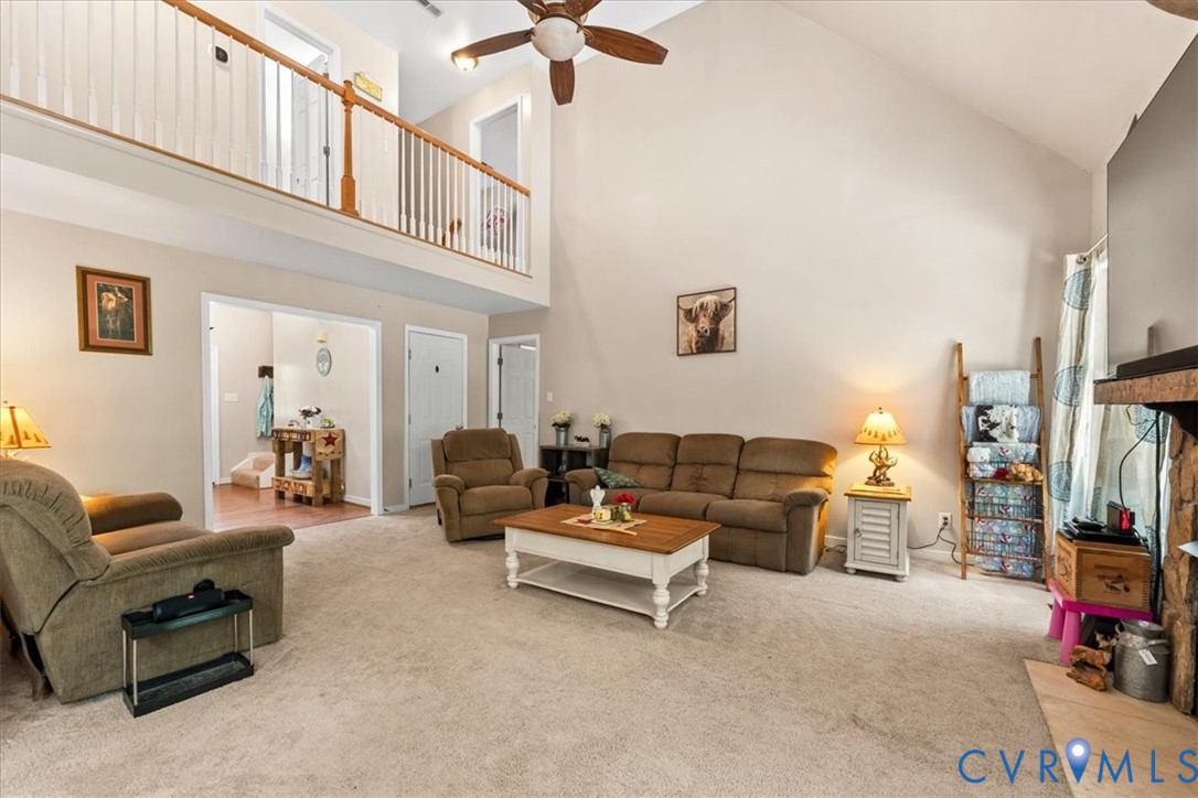 57 Highpockets Road Cartersville, VA 23027 - Photo 18 of 51 famliy room with vaulted ceiling