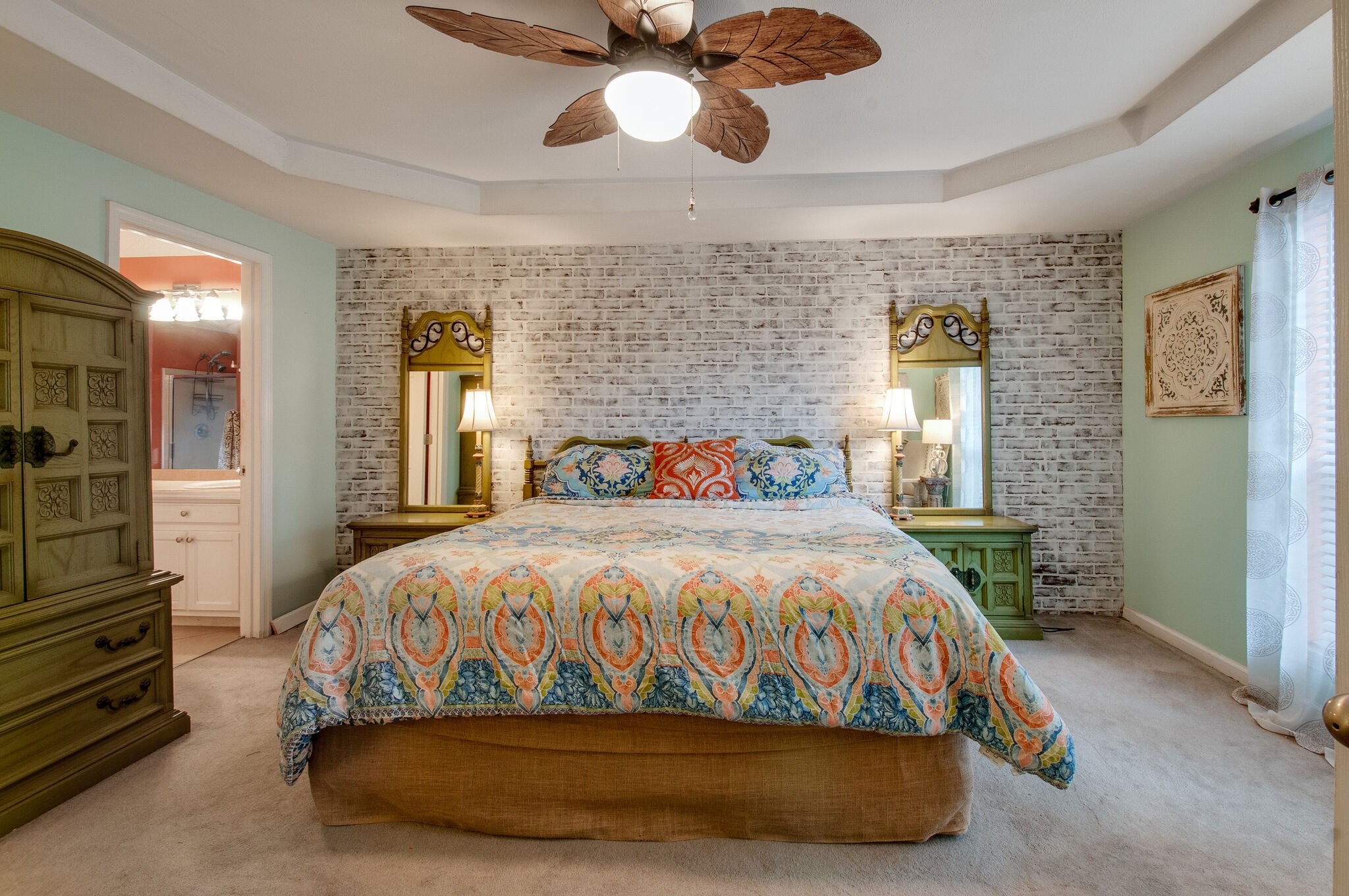 904 Fallview Trail Nashville, TN 37211 - Photo 17 of 38 a bedroom with a bed and ceiling fan