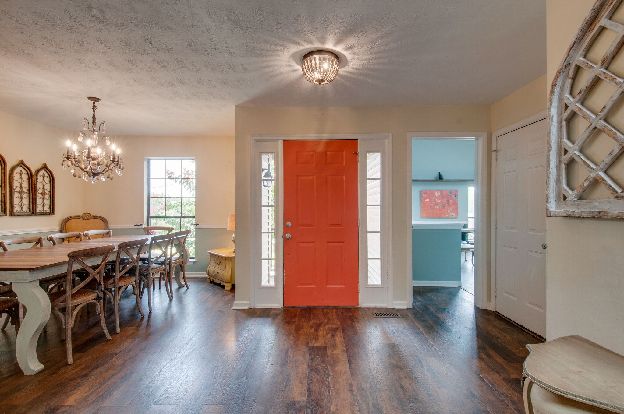 904 Fallview Trail Nashville, TN 37211 - Photo 5 of 38 a view of a dining room with furniture window and wooden floor
