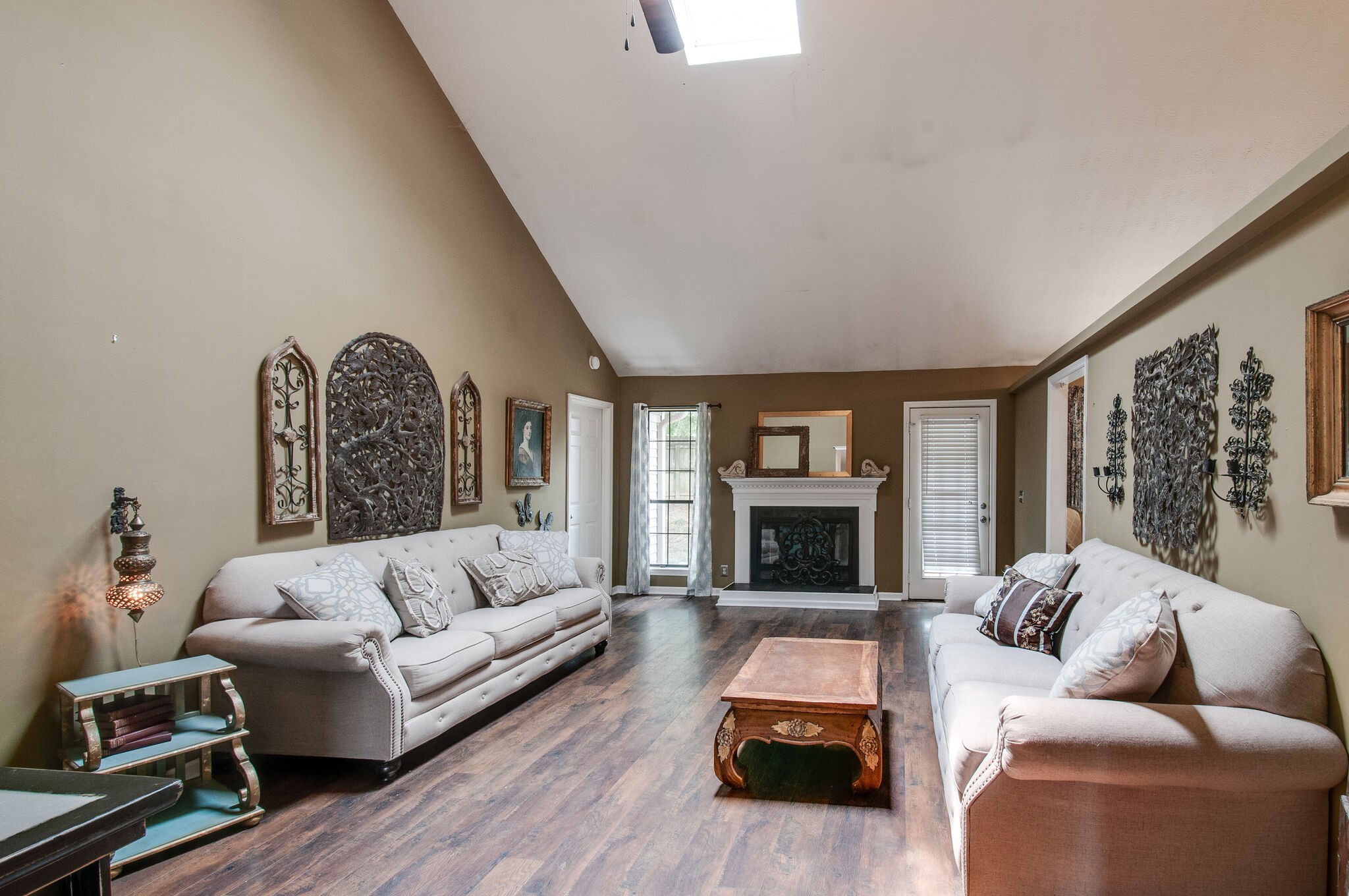 904 Fallview Trail Nashville, TN 37211 - Photo 9 of 38 a living room with furniture and a fireplace