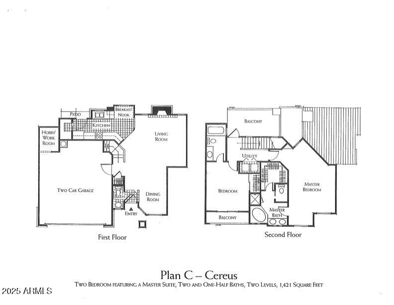 9065 East Gary Road, Unit 124 Scottsdale, AZ 85260 - Photo 52 of 52 Arroyo Madera Floor Plan- C- Cereus