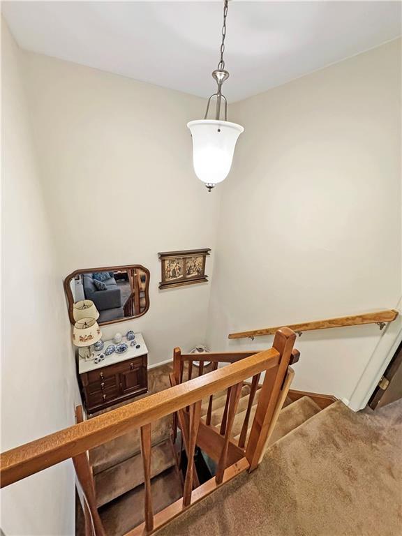 2303 Firethorn Road Bridgeville, PA 15017 - Photo 11 of 25 Staircase as viewed from the second floor.