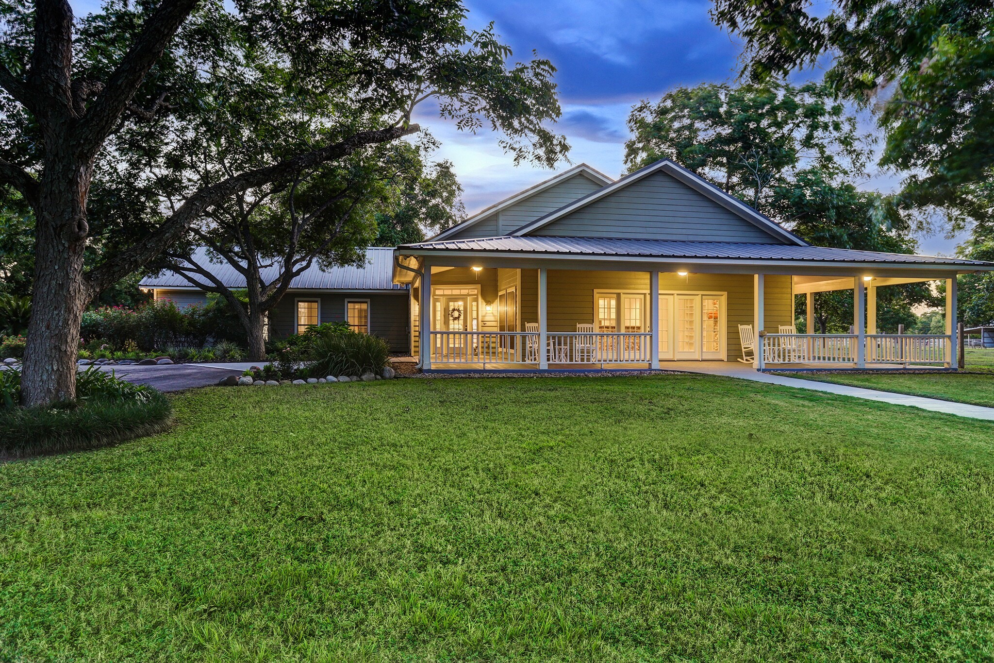 4309 Bowser Road Fulshear, TX 77441 - Photo 10 of 21 a front view of house with yard and green space