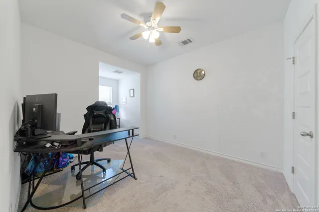 a view of workspace with a window