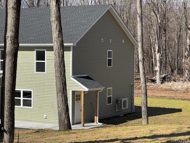 a front view of a house with street
