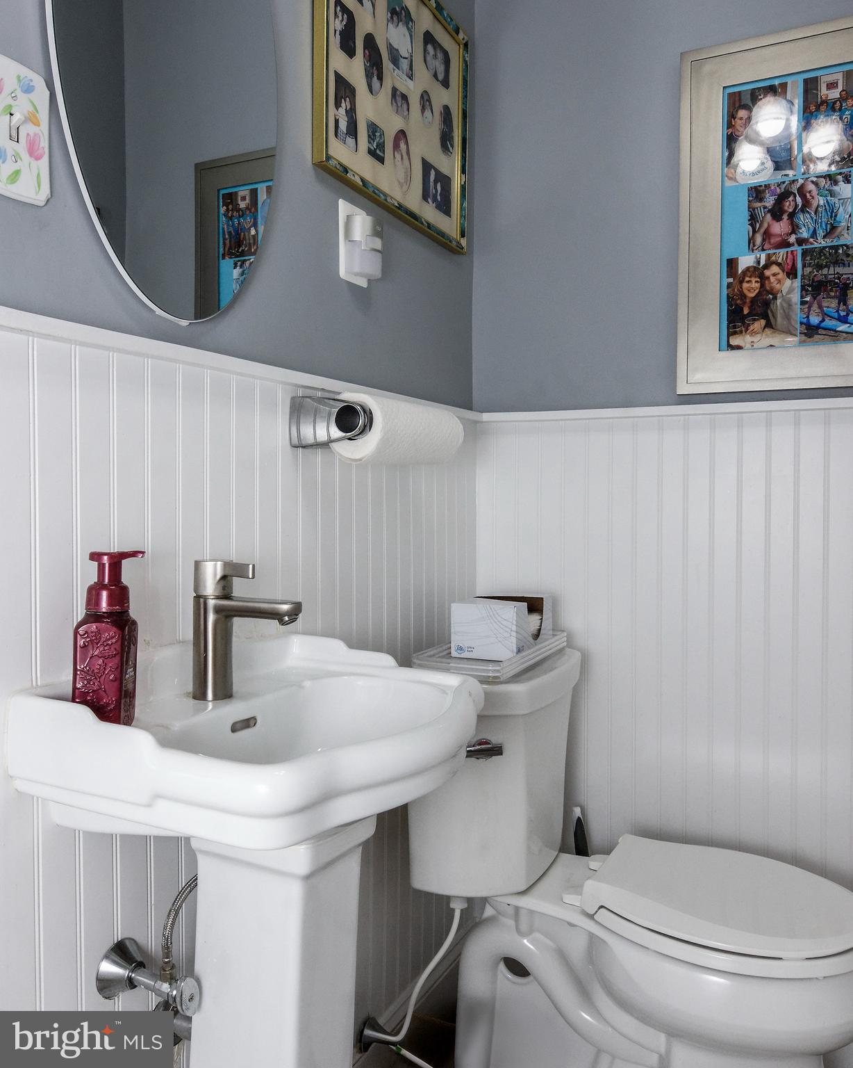 13 West Euclid Avenue Haddonfield, NJ 08033 - Photo 29 of 45 a bathroom with a sink and a toilet