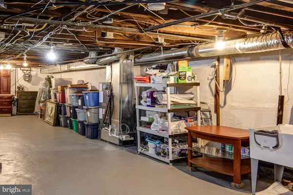 a view of storage and utility room