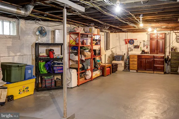 a view of storage and utility room