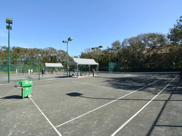 a view of a tennis court