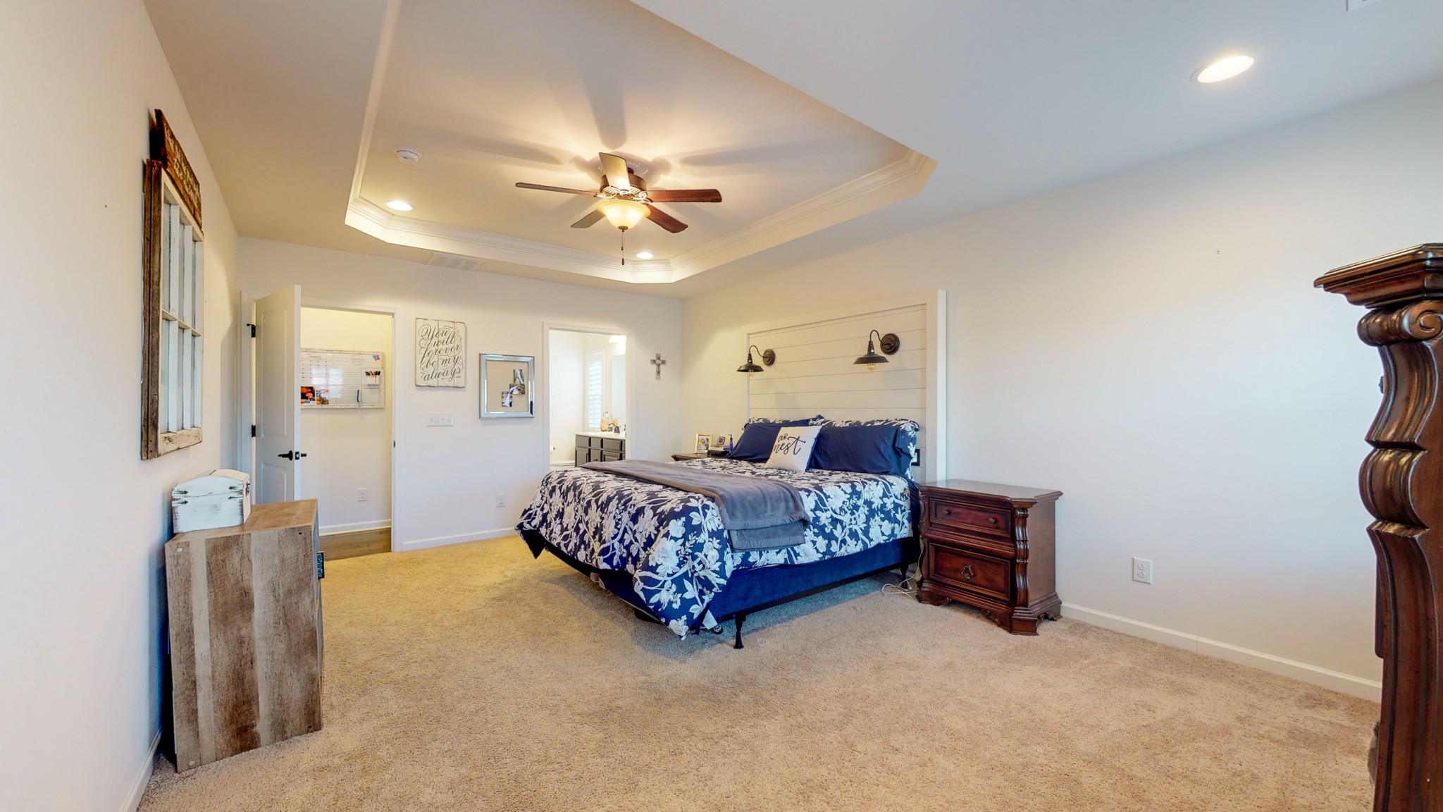 132 Hackney Lane Gallatin, TN 37066 - Photo 17 of 40 a bedroom with a bed chandelier and a window