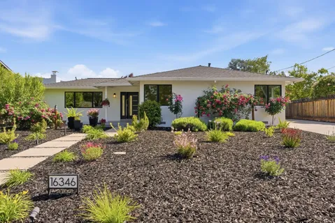a view of a house with a patio