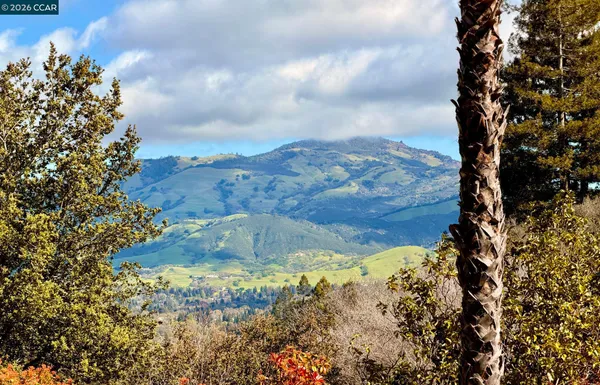 a view of mountains in the background