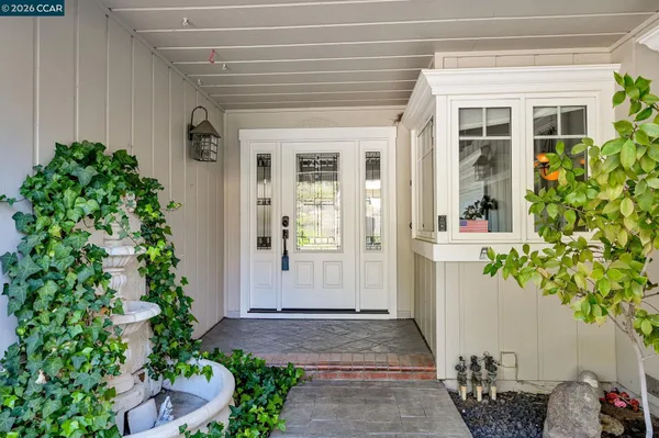 a front view of a house having yard