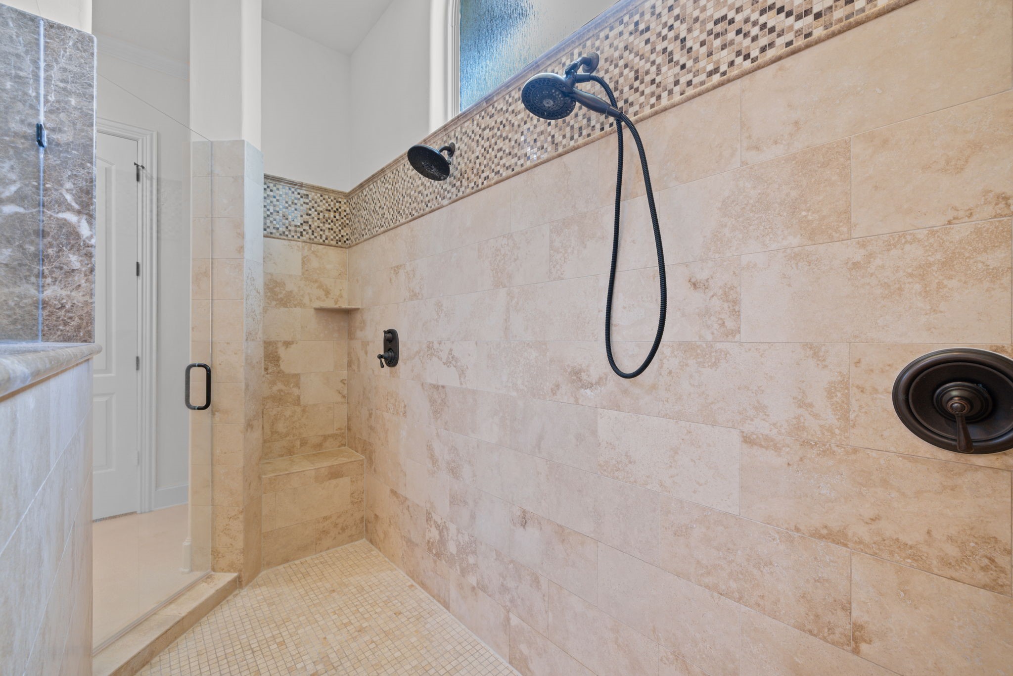 58 Shadow Creek Ridge Drive Spring, TX 77389 - Photo 32 of 49 Walk thru double shower and also a rain shower head on the ceiling