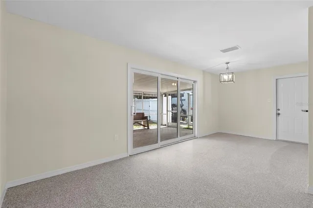 a backyard of a house