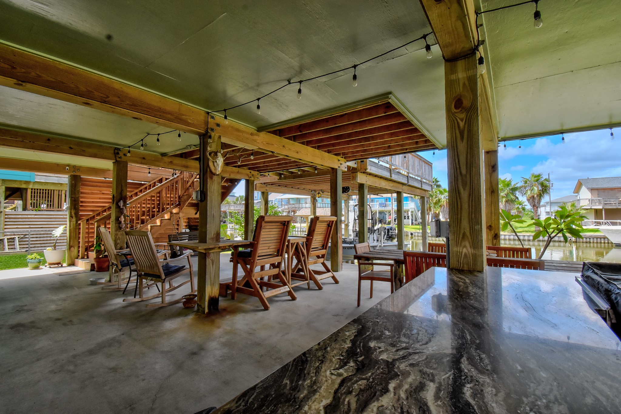 122 Four Master Road Freeport, TX 77541 - Photo 38 of 50 a view of a porch with furniture