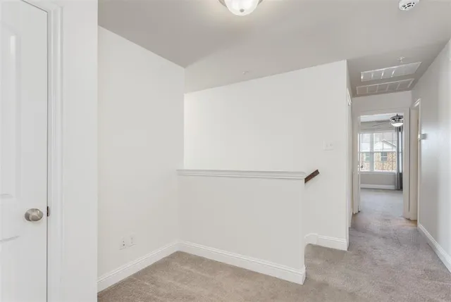 a view of a room with an empty space