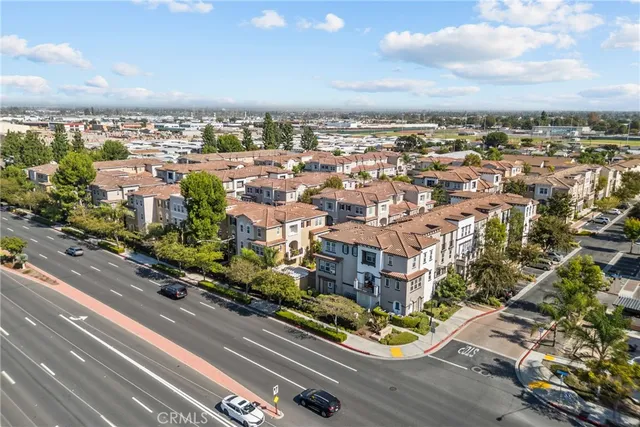 an aerial view of a city