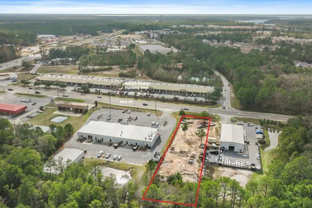 a view of a building with a tree
