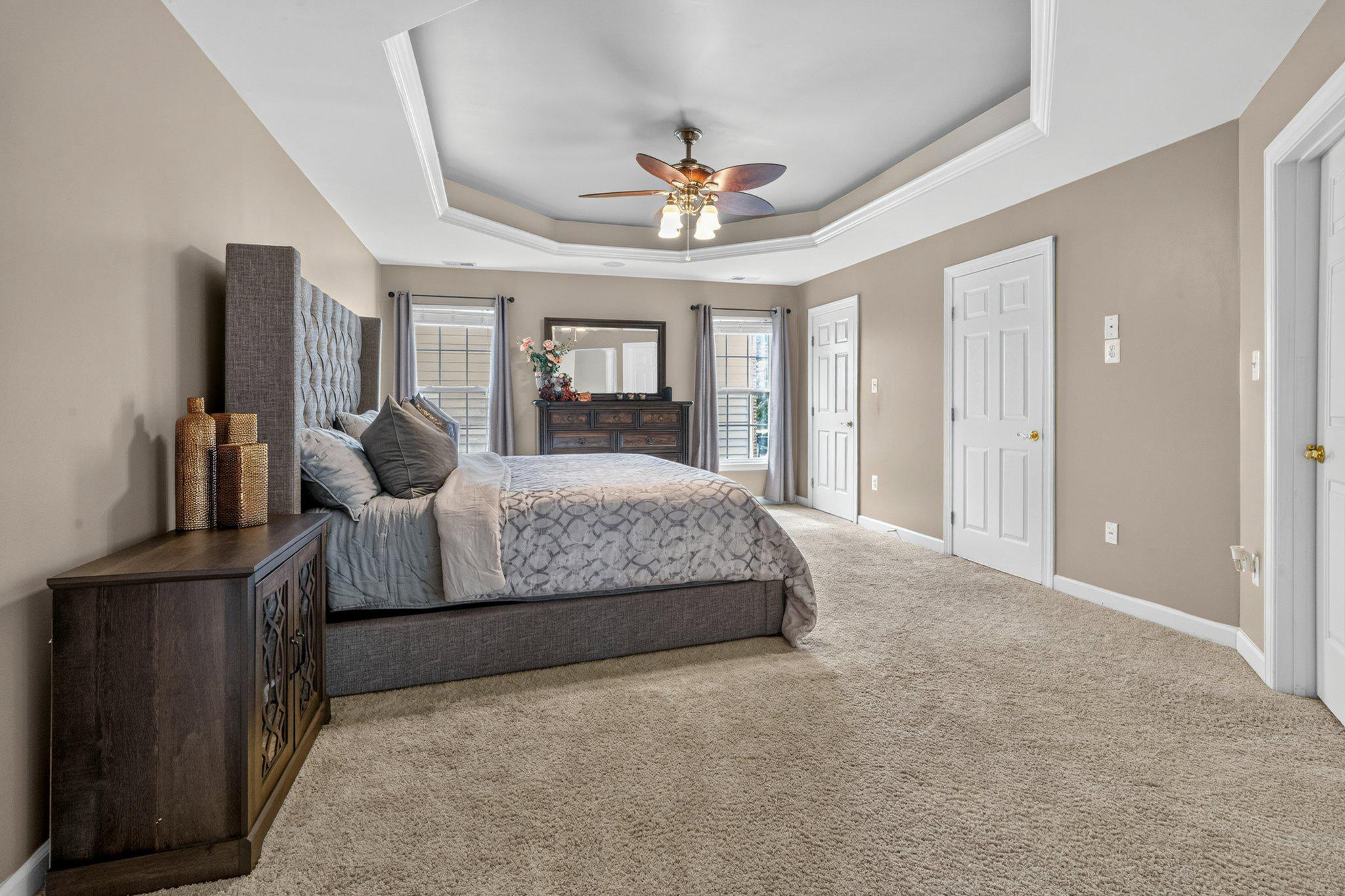 9202 Charterhouse Road Frederick, MD 21704 - Photo 27 of 44 Elegant primary suite w/ 2 closets, tray ceiling