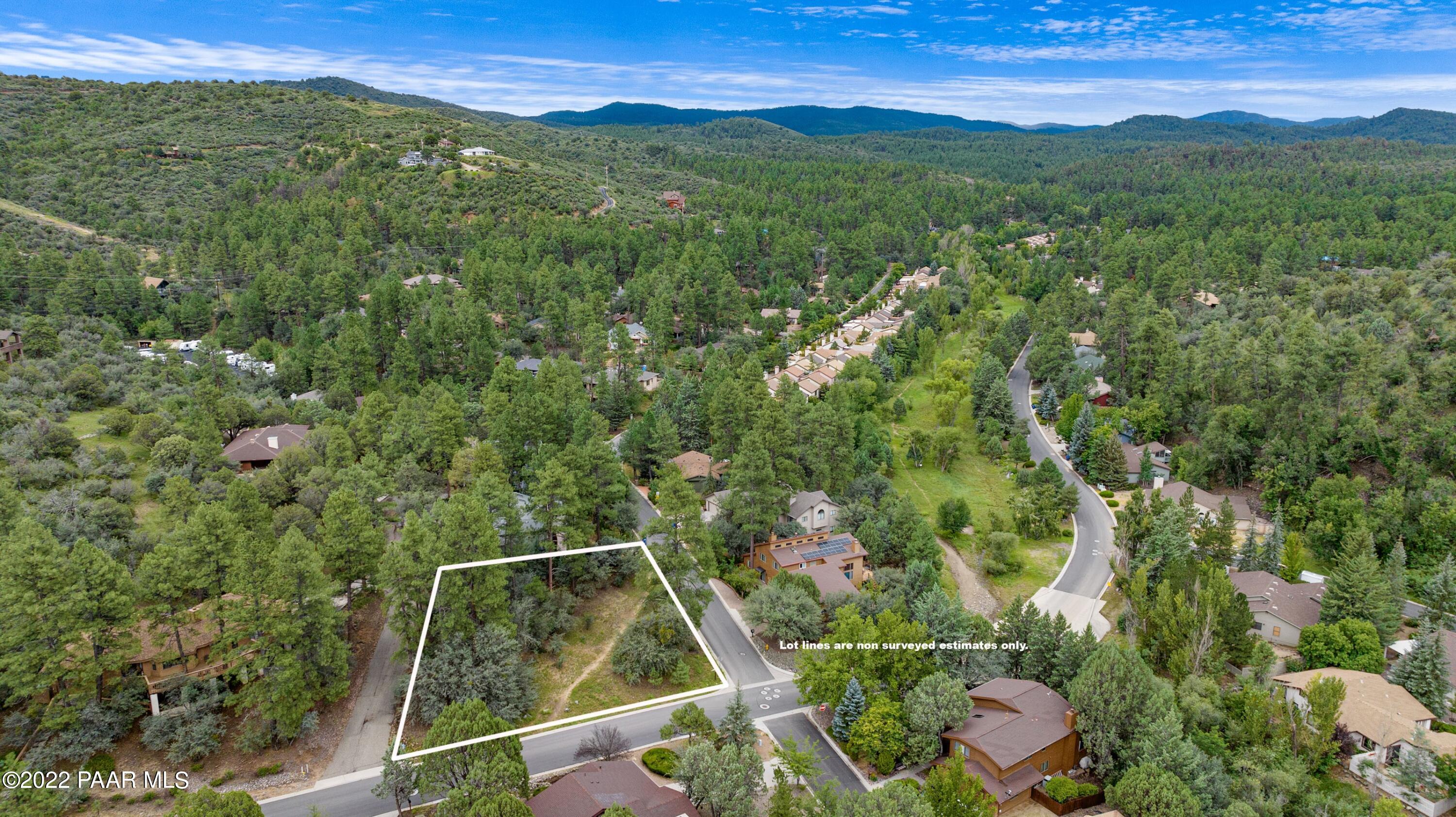 1300 Coyote Road Prescott, AZ 86303 - Photo 5 of 27 004_Aerial Lot Lines
