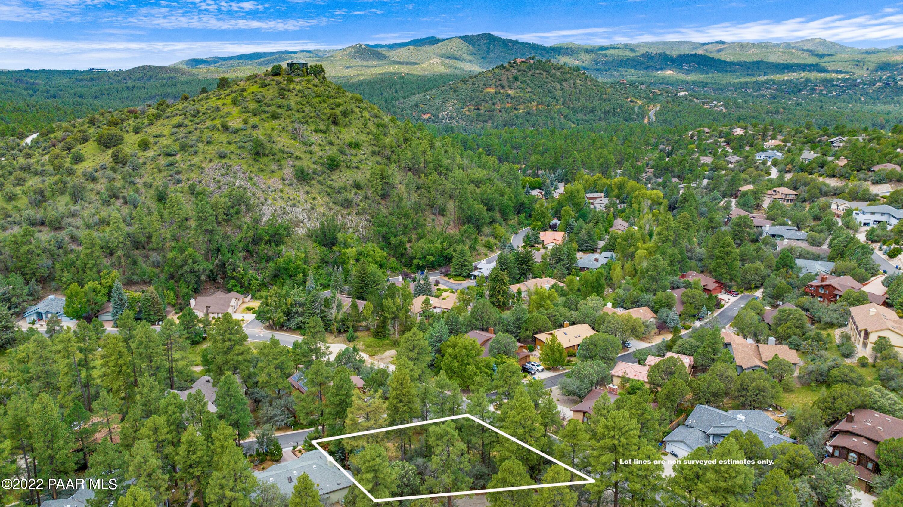1300 Coyote Road Prescott, AZ 86303 - Photo 10 of 27 009_Aerial Lot Lines