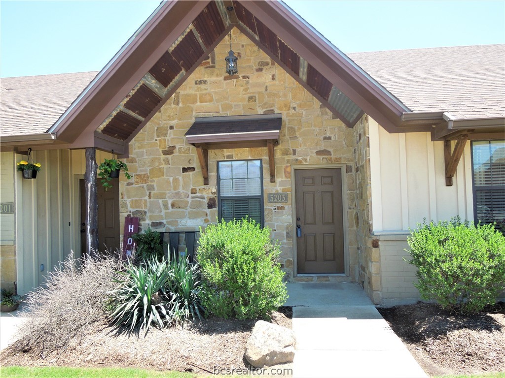 a front view of house