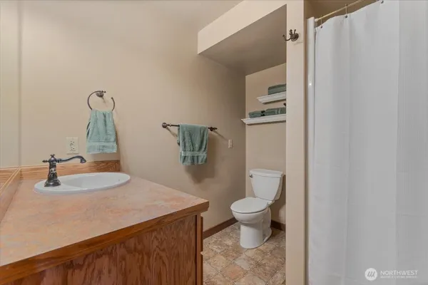 a view of a swimming pool with lake view