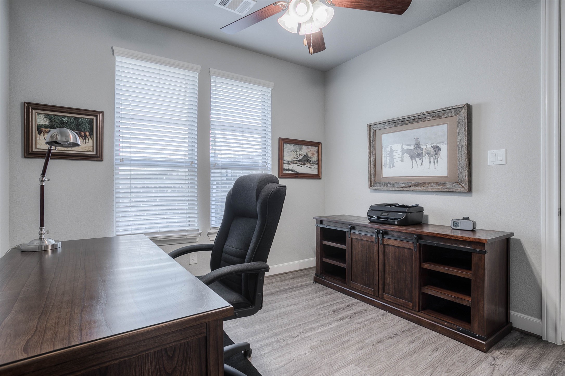 5757 Lakeside Villas Court Conroe, TX 77304 - Photo 21 of 50 a view of a workspace with furniture and a window