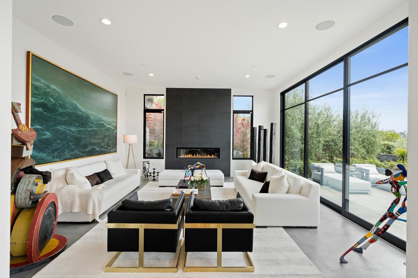 21 Gilmartin Drive Tiburon, CA 94920 - Photo 2 of 82 a living room with furniture tv and a large window