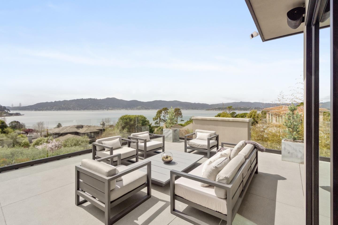 21 Gilmartin Drive Tiburon, CA 94920 - Photo 29 of 82 a view of a terrace with couches and lounge chairs