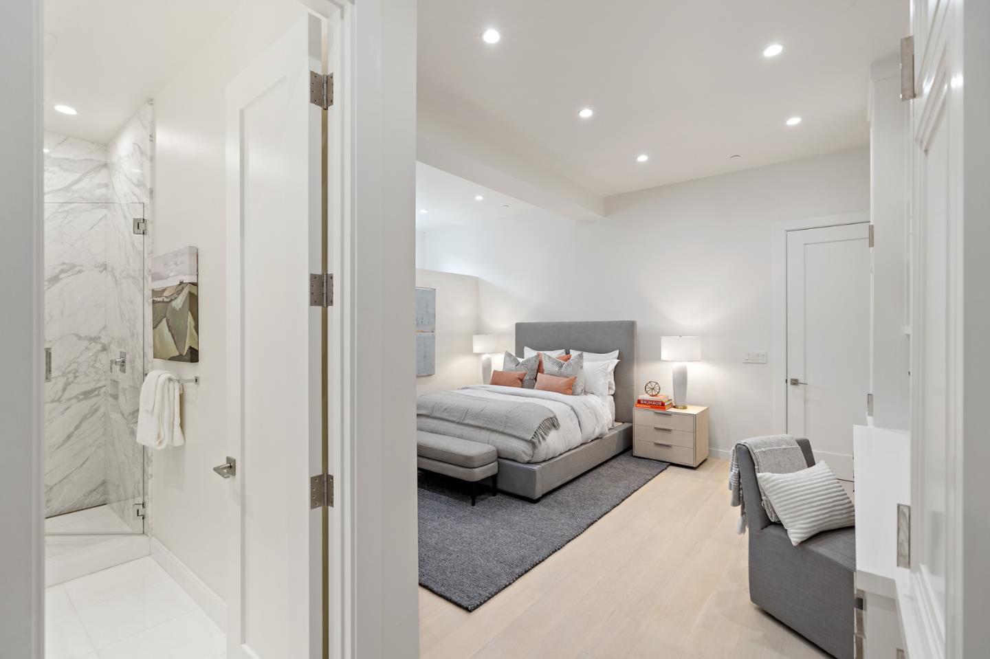 21 Gilmartin Drive Tiburon, CA 94920 - Photo 34 of 82 a en suite bathroom with a couch and a view of bathroom