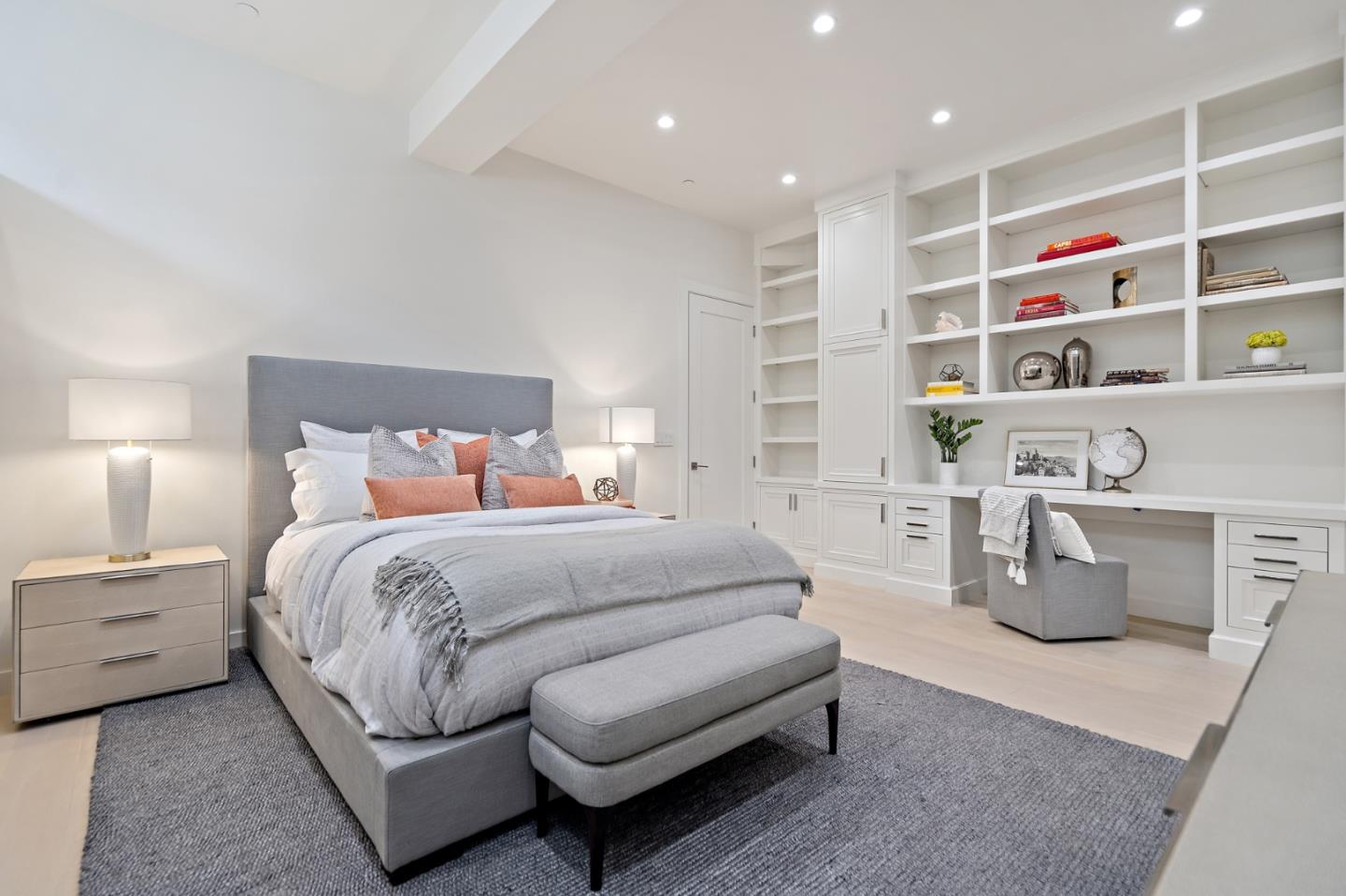 21 Gilmartin Drive Tiburon, CA 94920 - Photo 35 of 82 a bedroom with a bed and a cabinets