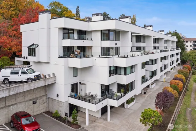 a large white building with many windows