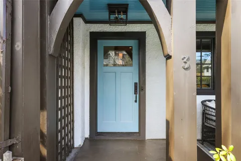 a view of a entryway door of the house