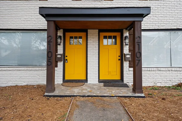 a view of front door of house