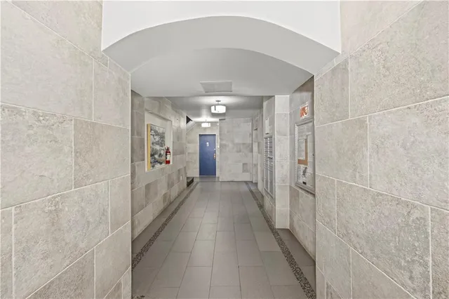 a door with a hallway