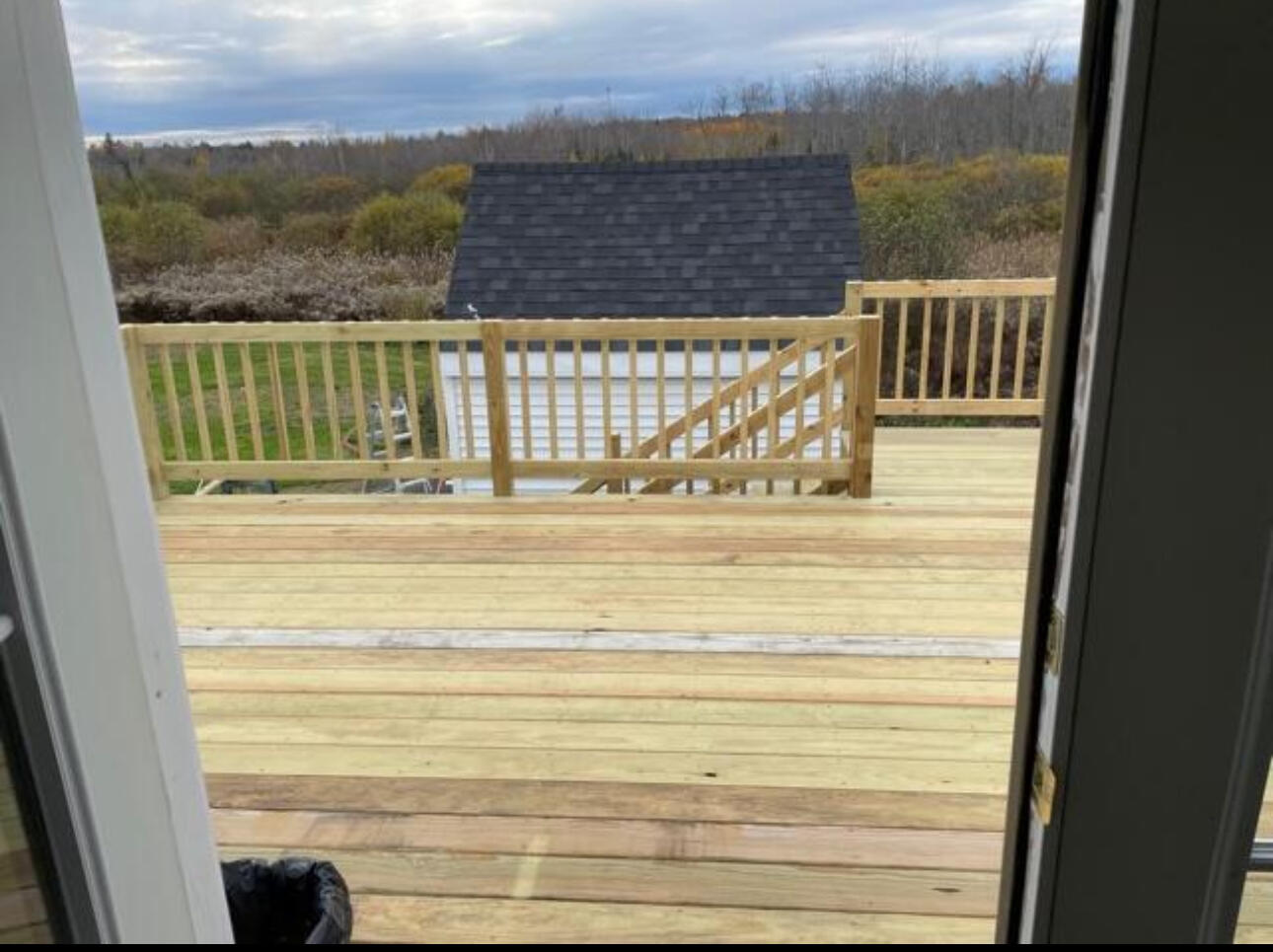 310 Pine Tree Road Levant, ME 04456 - Photo 8 of 28 Deck off the Kitchen- SHED in Yard