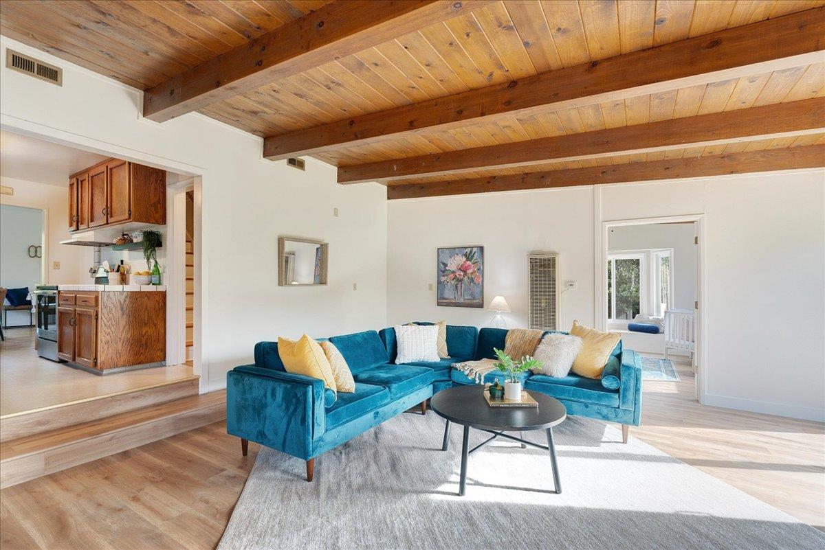 2908 Sandy Lane Santa Cruz, CA 95062 - Photo 7 of 28 a living room with furniture and a wooden floor