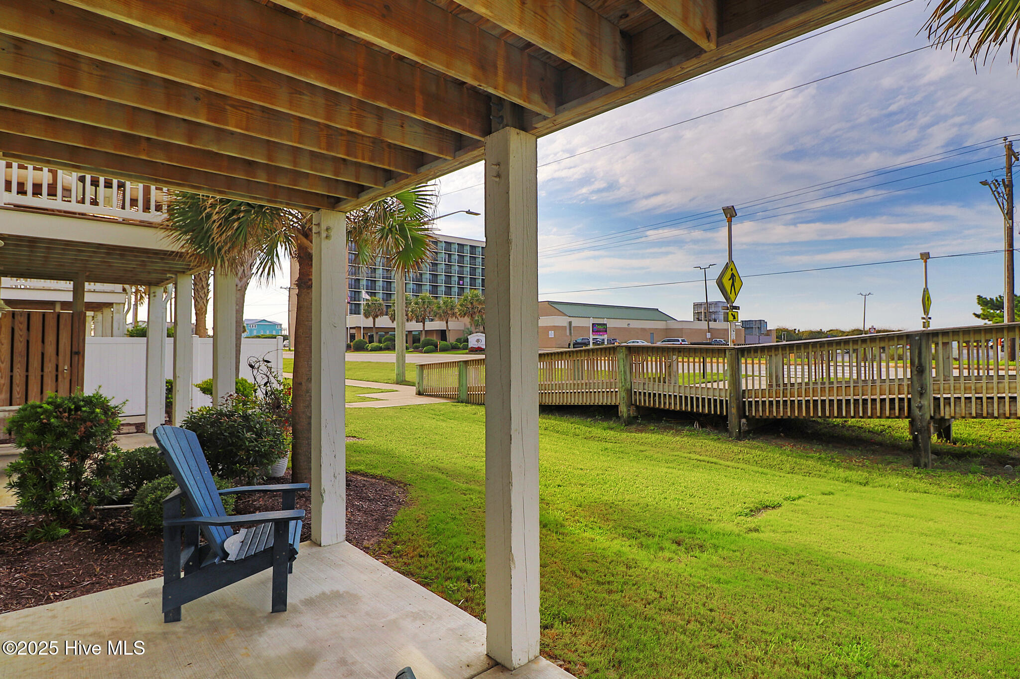 2800 West Fort Macon Road, Unit 13 SEASIDE VILLAS Atlantic Beach, NC 28512 - Photo 29 of 56 Patio with outdoor shower