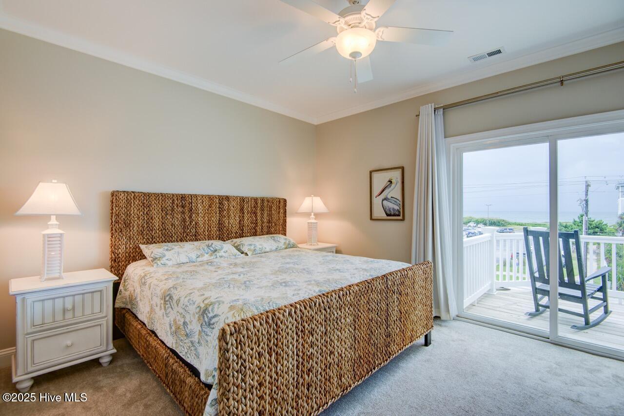 2800 West Fort Macon Road, Unit 13 SEASIDE VILLAS Atlantic Beach, NC 28512 - Photo 7 of 56 Primary Bedroom w private balcony