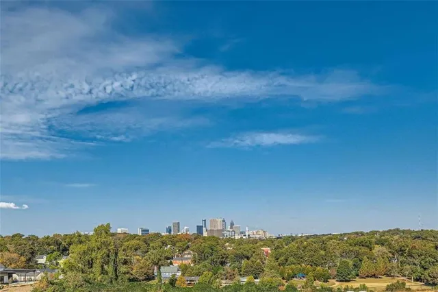 a view of lake and mountain