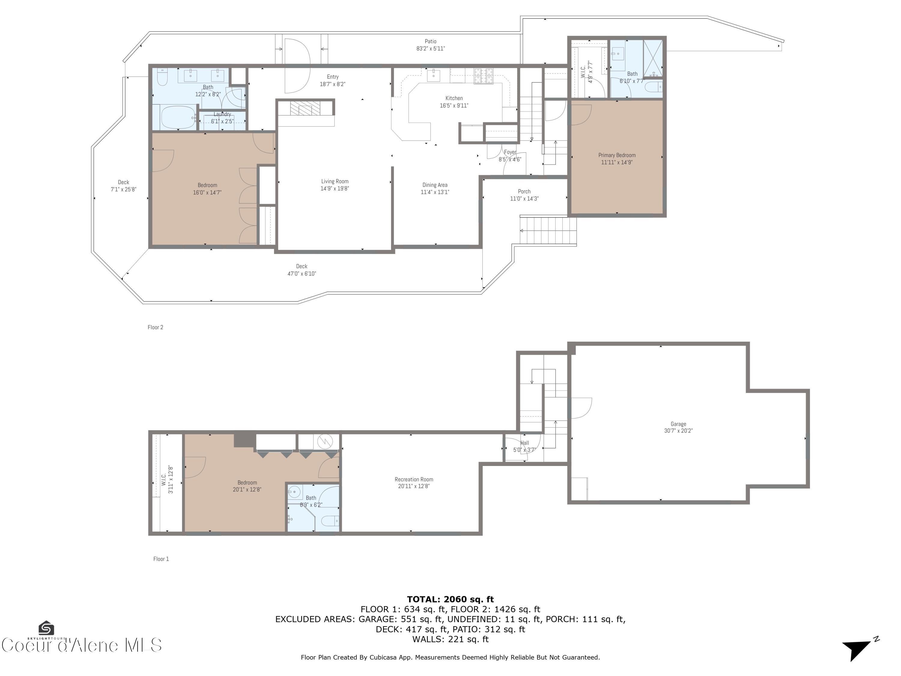 204 North Quail Run Sandpoint, ID 83864 - Photo 55 of 55 Floor Plan